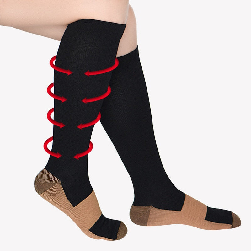 Unisex Copper Compression Socks